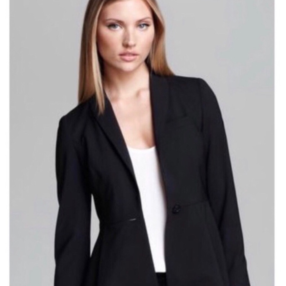 Alice + Olivia Peplum Black Blazer